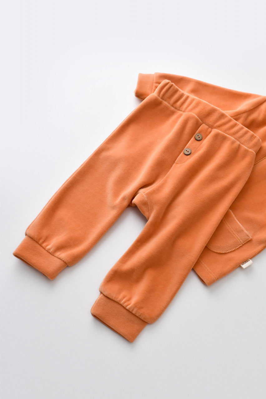 Set Ursulet cu bluzita cu fermoar si gluga si pantaloni lungi din 80%bumbac organic si 20% poliester - , BabyCosy